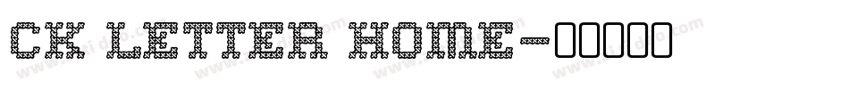 CK Letter Home字体转换